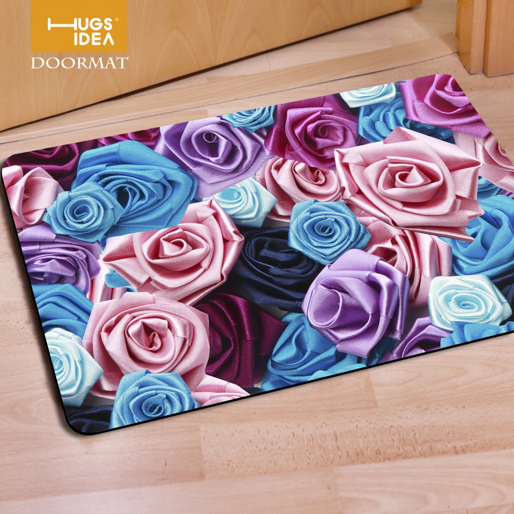 Разноцветный Противоскользящий коврик для прихожей и гостиной|flower clogs|flower shaped latex