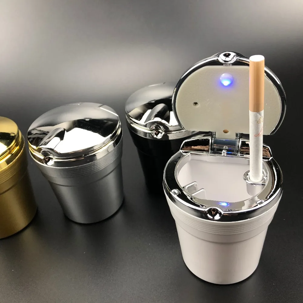 Автомобильная пепельница со светодиодным синим светом для Hyundai ix35 iX45 ix20 iX25 i10 i20 i30