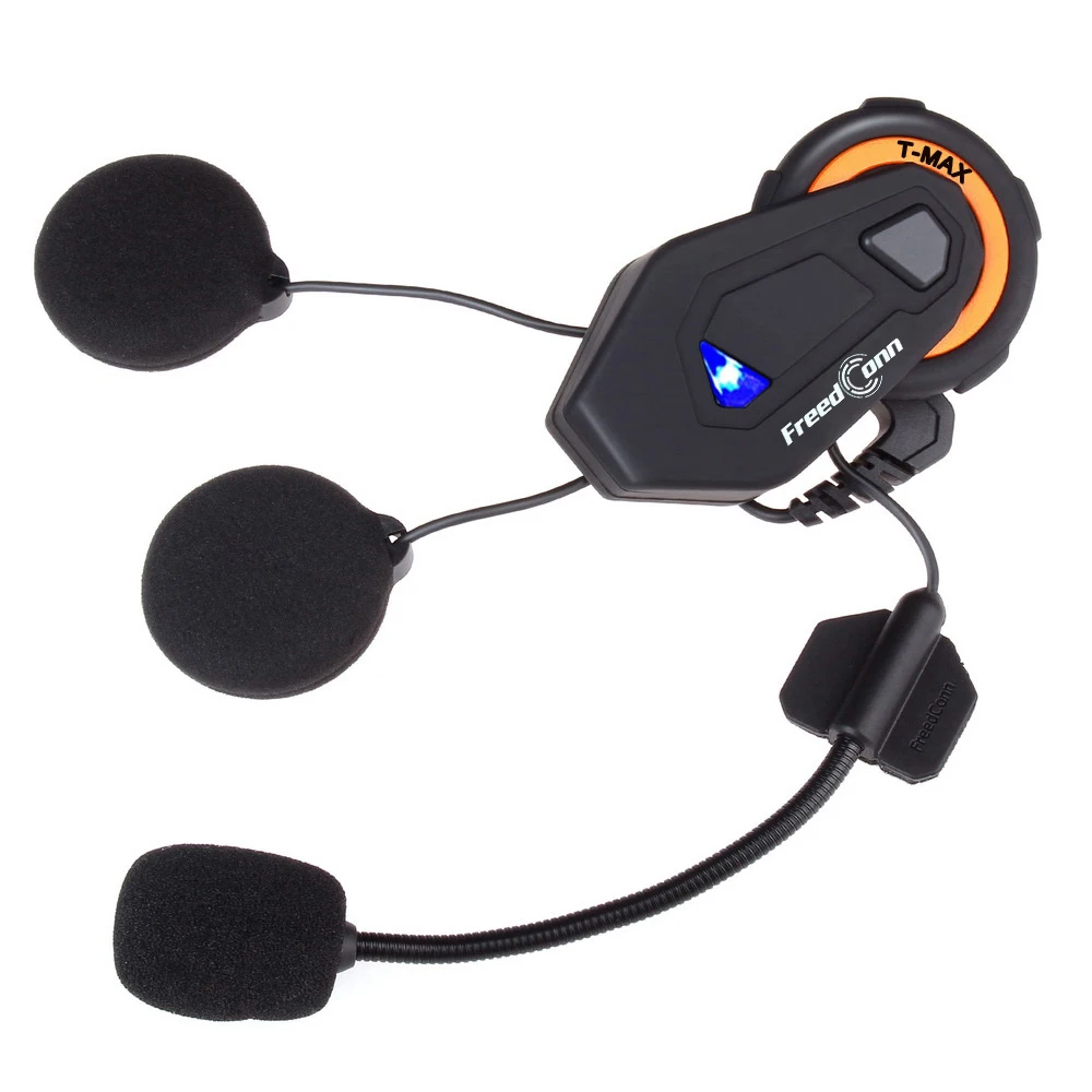 2 шт FreedConn T-Max мотоциклетный шлем Bluetooth Интерком 6 райдеров гарнитура с fm-радио Moto Intercomunicador Bluetooth 4,1