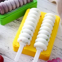 ice cream pop silicone popsicle molds ice pop makers with protective lid creative reusable silicone ice cream mold foodgrade