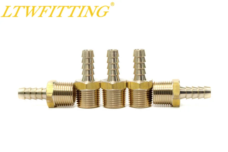 LTWFITTING латунь Соединительная муфта 5/16 &quotшланг Барб x 3/8&quot Мужской NPT Топливный Газ