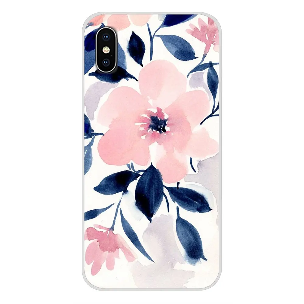 Цветок Акварельная живопись искусство для Samsung Galaxy A5 A6S A7 A8 A9S Star J4 J6 J7 J8 Prime Plus 2018