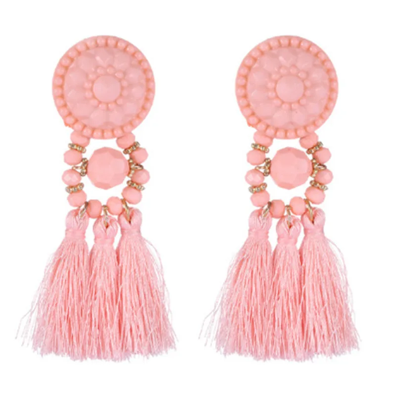 Style 3 HIYONG модные длинные в форме капли висячие серьги с бахромой винтажные женские серьги с кисточками вечерние аксессуары для юбилея Стиль Бохо подарок - Окраска металла: Style 3