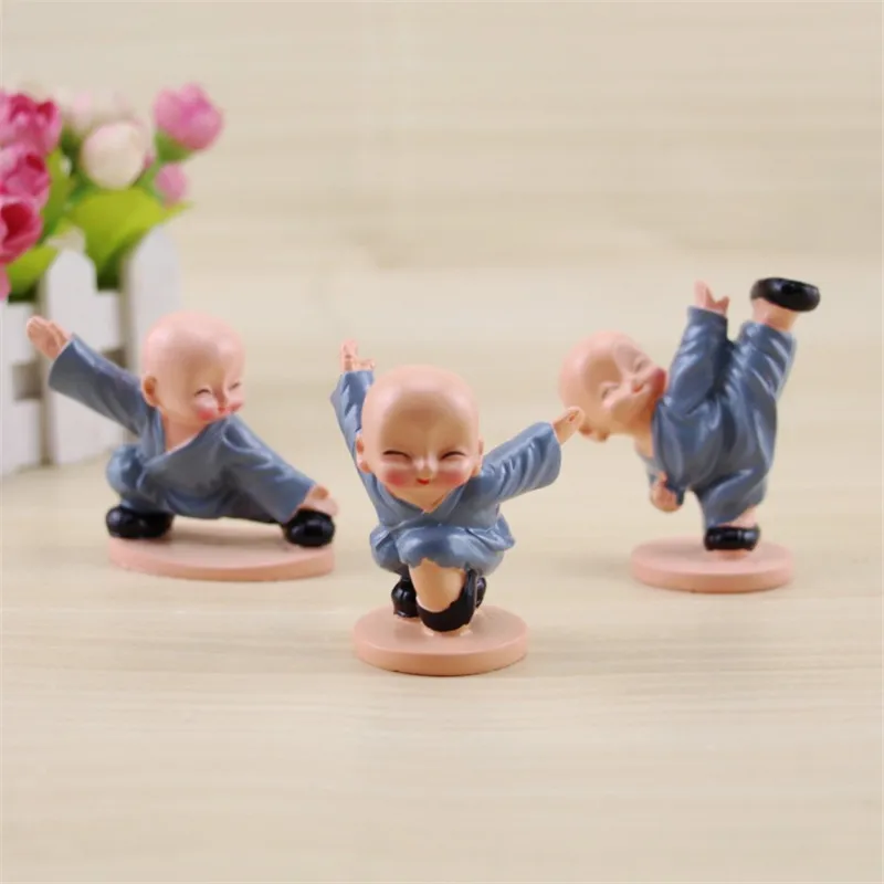 4 шт./лот классические ретро фигурки монах из смолы креативный подарок на день