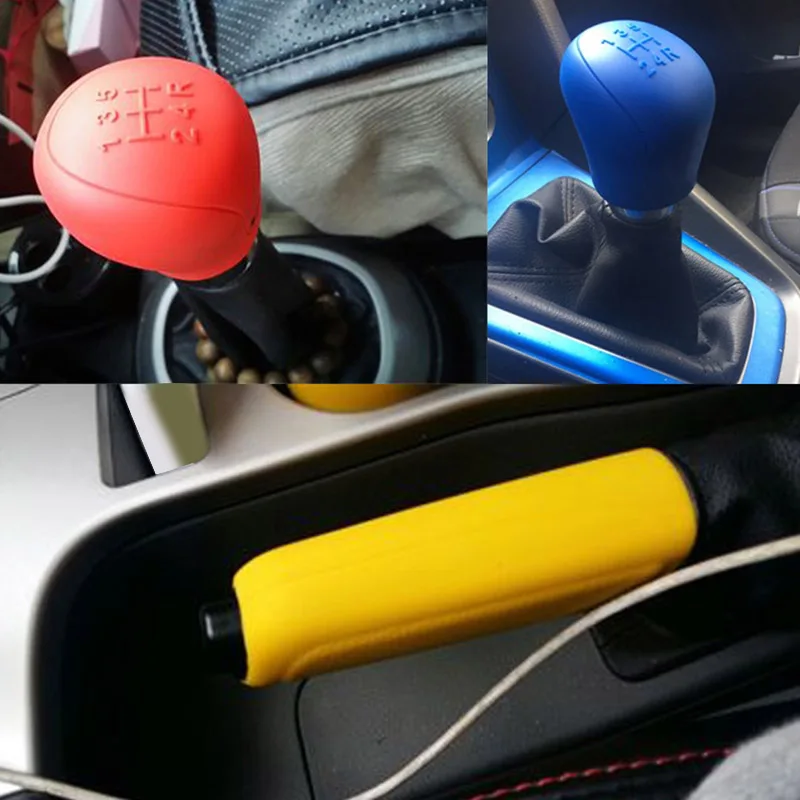 2 шт. универсальный чехол для ручного тормоза автомобиля Защитная крышка ручки
