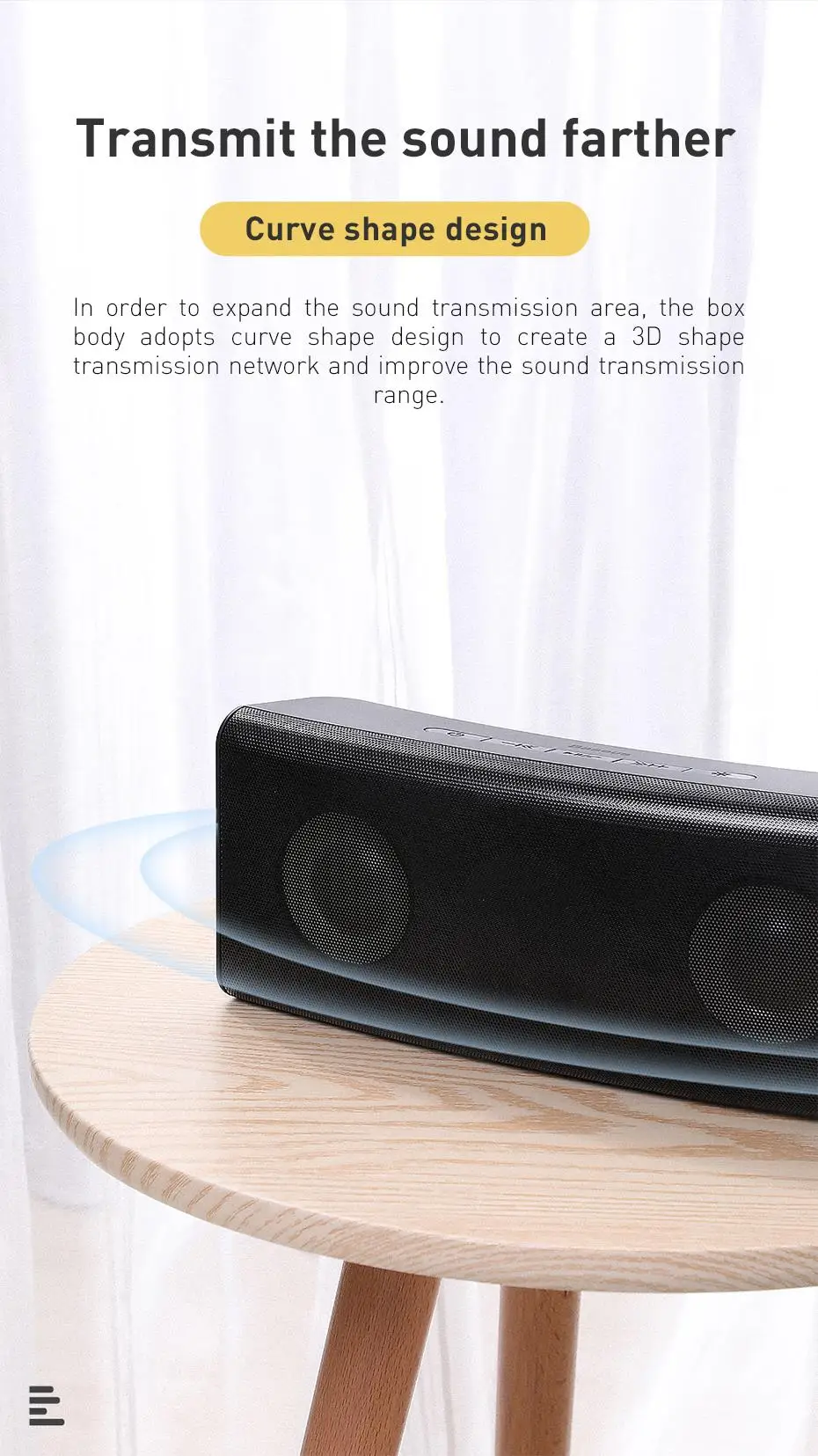 Baseus портативный Bluetooth динамик 5,0 открытый беспроводной динамик s 3D стерео звуковая система Музыка объемный громкий динамик поддержка TF AUX