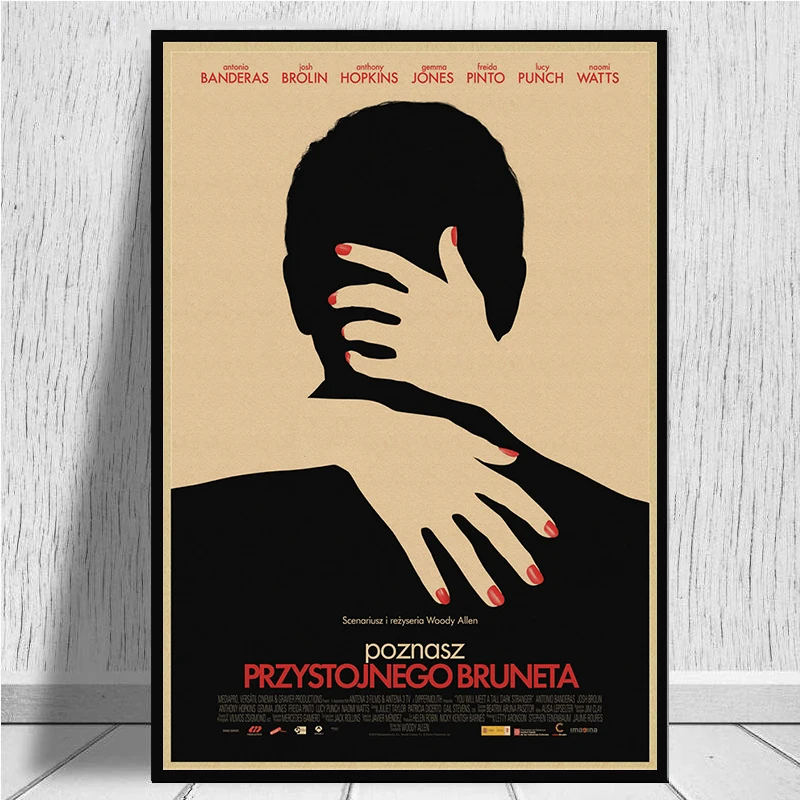 Постер Вуди Аллен винтажный Ретро матовый крафт-бумага античный постер стикер