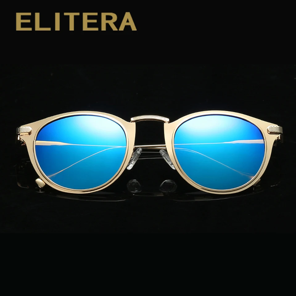 Женские зеркальные солнцезащитные очки ELITERA брендовые дизайнерские кошачий глаз