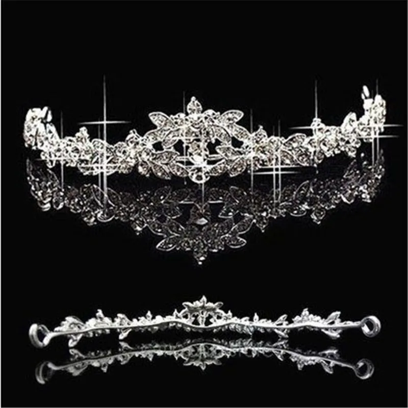 Элегантная Хрустальная корона свадебная для выпускного вечера бабочка цветок