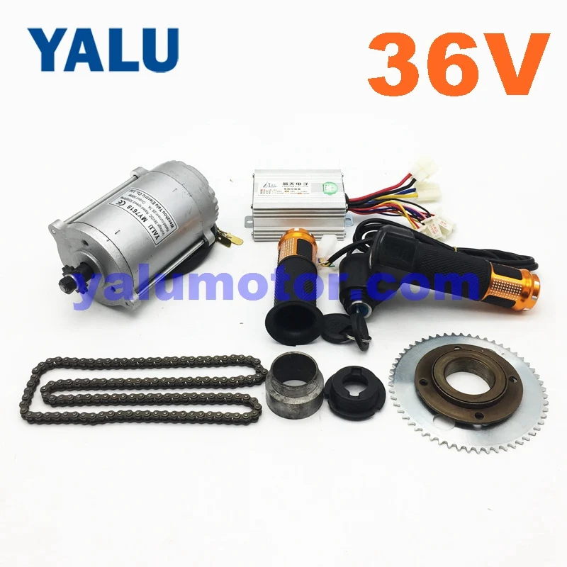 36V Twist Throttle 24 В/36 в 500 Вт высокоскоростные велосипеды грязи картс мобильность скутер конверсионный комплект MY7618 бритва баланс автомобиля детали для электровелосипеда с 25H цепи - Цвет: 36V Twist Throttle