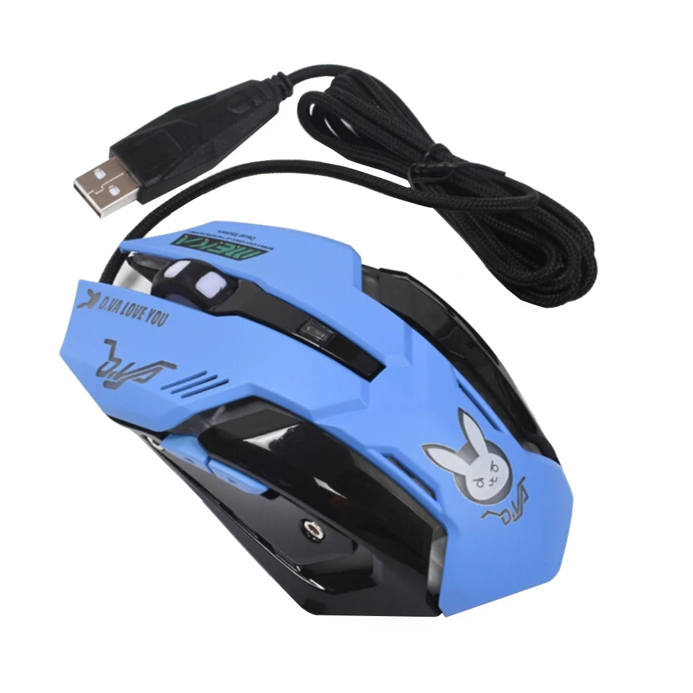 Zienstar желтый розовый фиолетовый синий оптическая прекрасная проводная USB мышь с 7 видов цветов подсветкой, 3200 dpi для Macbook, компьютера, ПК, ноутбука