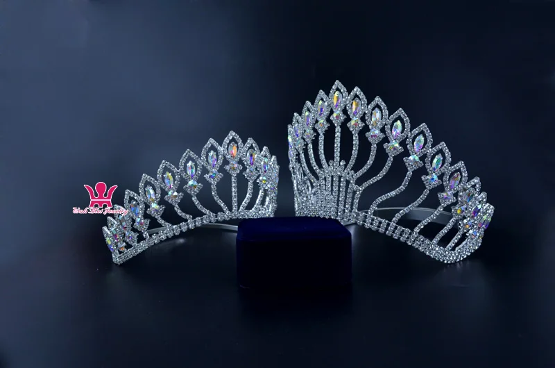 Модные украшения для волос tiaras Австралийский Кристал корона для невесты свадебные головные уборы для конкурса принцессы hairwear adjusta