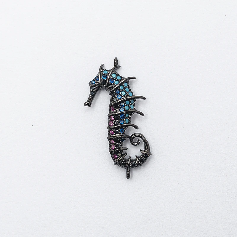 Микро проложить CZ Кристалл гиппокамп бусины для изготовления ювелирных изделий