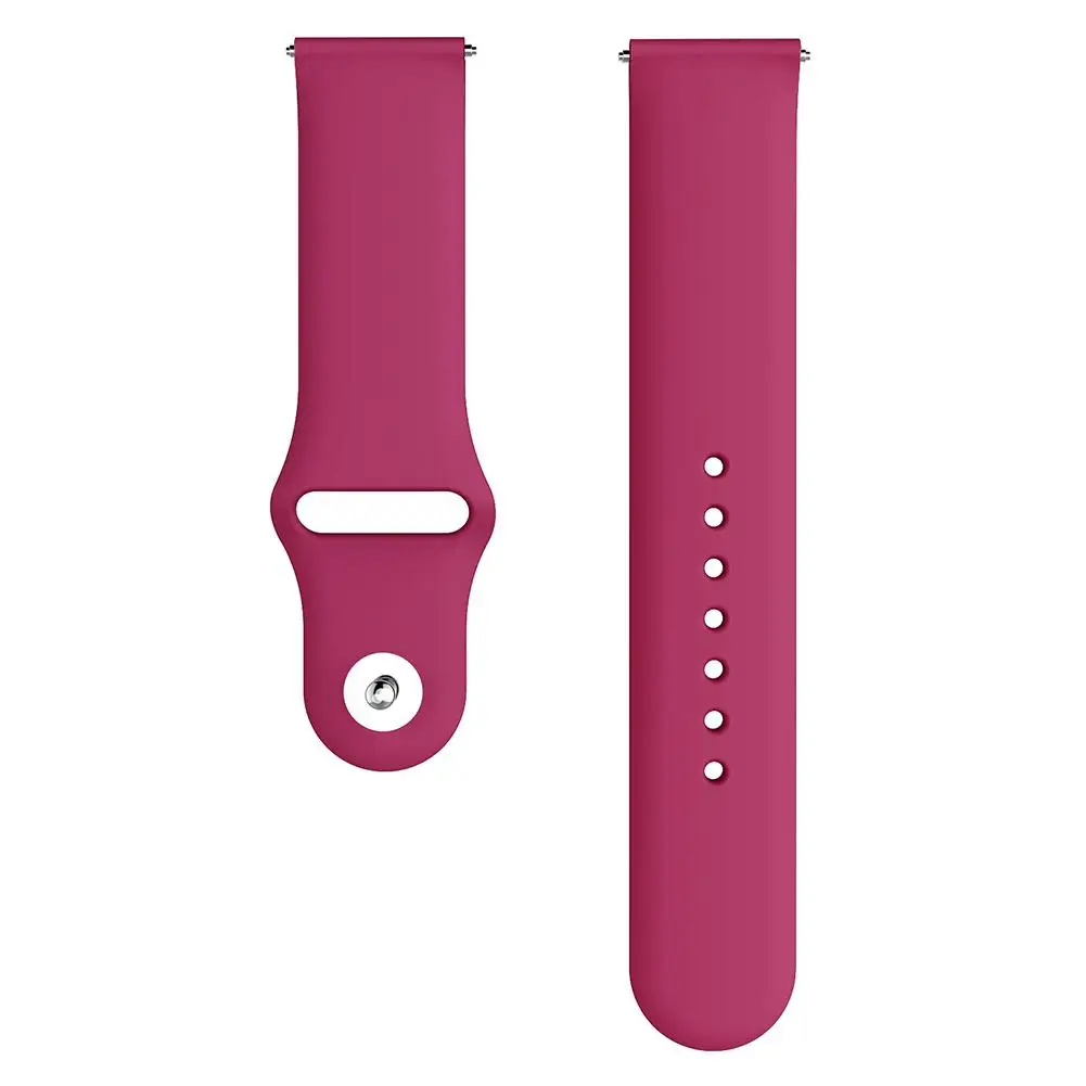 Wine Red Универсальный ремешок для часов для NOKIA стальной HR WITHING стальной HR 40 мм samsung Galaxy Active gear S2 Garmin Vivoactive 3 Amazfit - Цвет: Wine Red