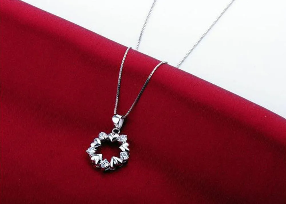 Рождественский Подарок БЕСПЛАТНАЯ ДОСТАВКА AAA 100% Стерлингового Серебра 925