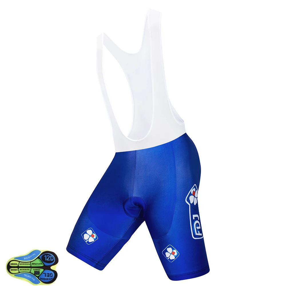 Шорты FDJ мужские для горного велосипеда дышащие гелевые синие езды на горном