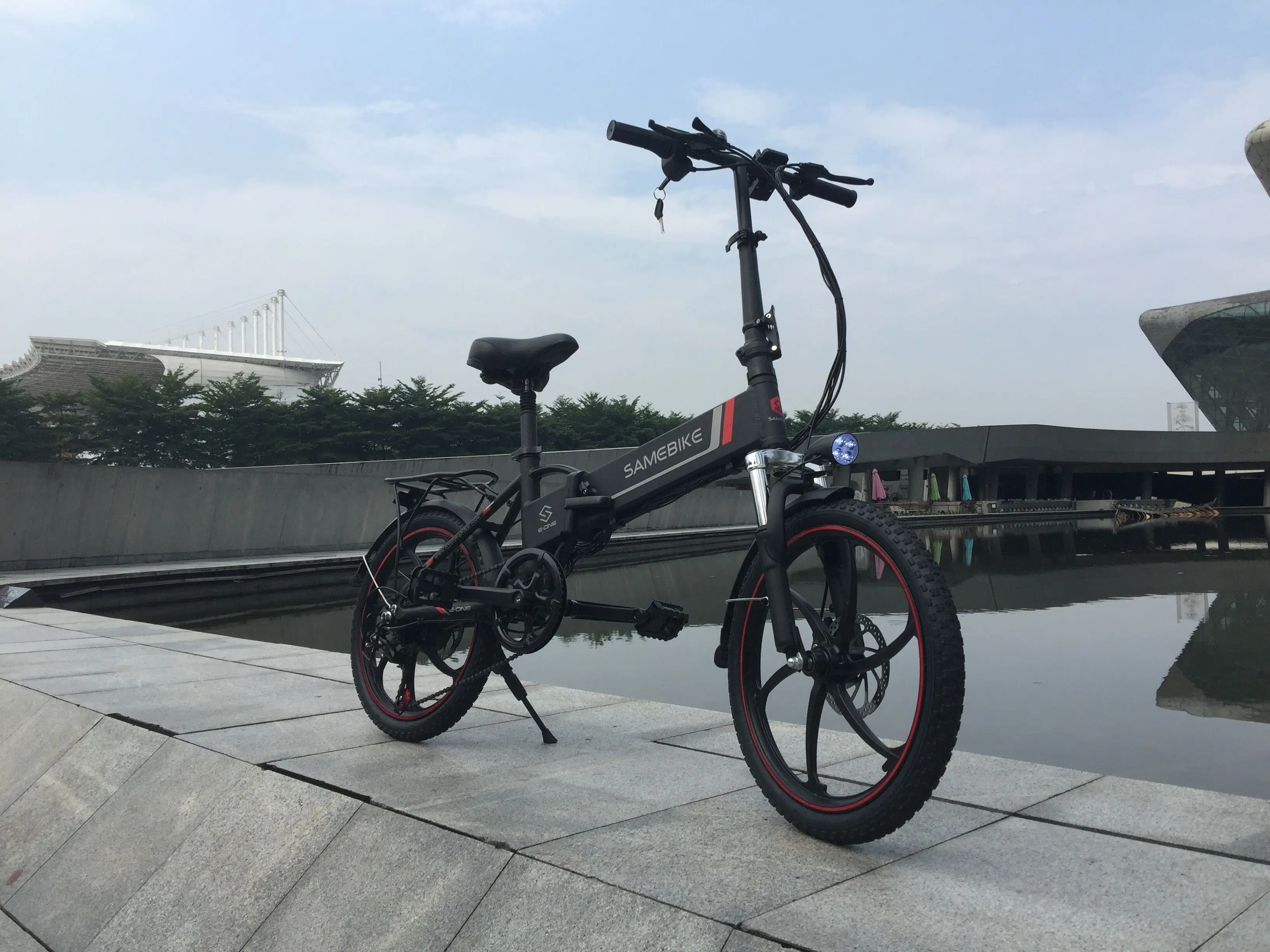 Складной электрический велосипед SAMEBIKE 20LVXD30 из алюминиевого сплава ЖК-дисплей 48 В