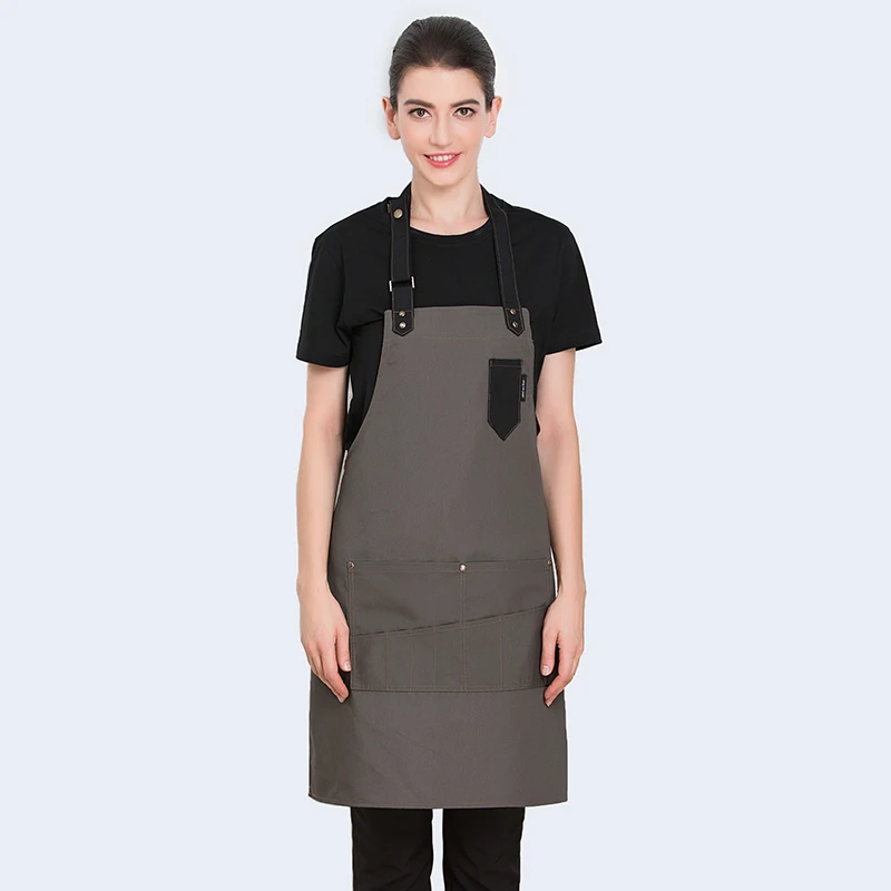 Женский и мужской Регулируемый Кухонный Фартук WEEYI нагрудник унисекс Рабочий для