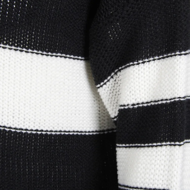 

Women Sweaters Striped Pattern Printed Long Sleeve Tops V-Neck Lovely Pullovers Knitted Loose Sweaters2020 Spring Autumn Winter