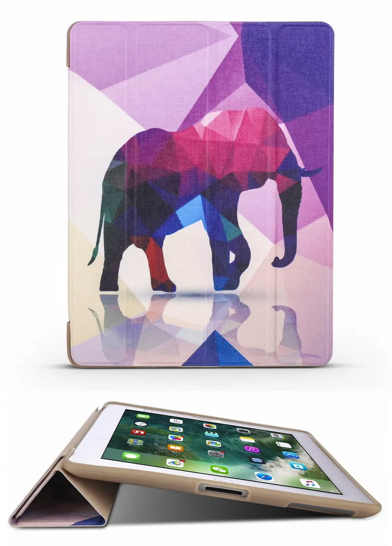 234-CH-FW-Elephant Популярный чехол для iPad 2 iPad 3 iPad 4, ультра тонкий защитный чехол с мультяшным рисунком+ ТПУ умный чехол для планшета с функцией сна для iPad 2/3/4 - Цвет: 234-CH-FW-Elephant