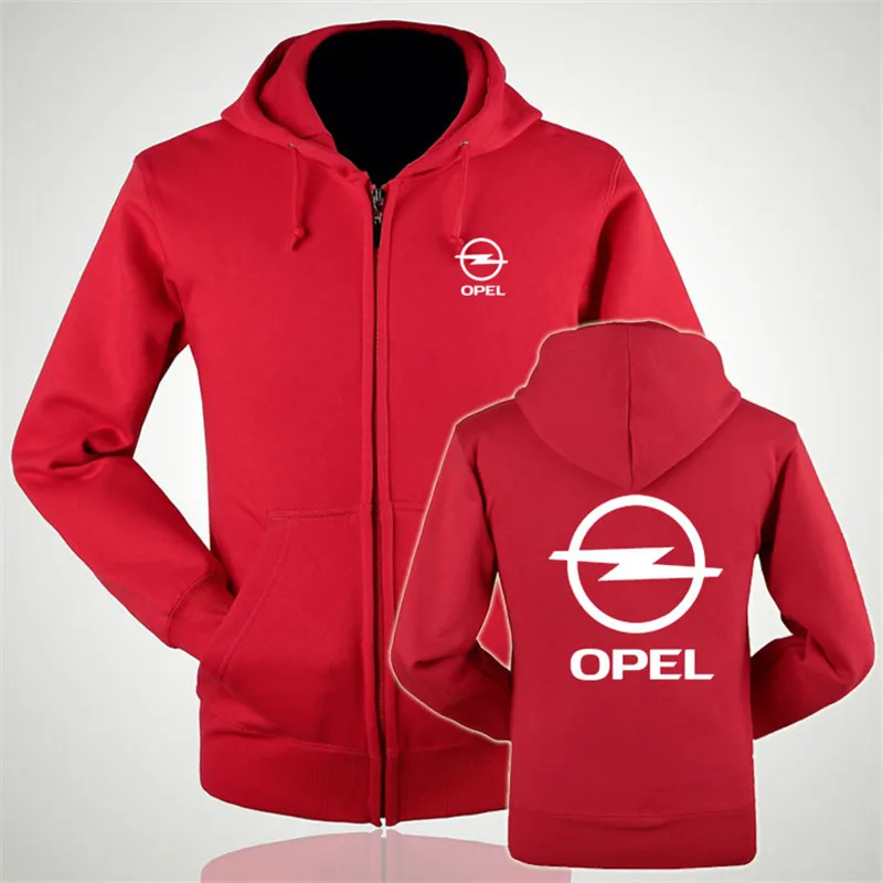 Толстовки на молнии логотип Opel напечатанная толстовка флисовая куртка с