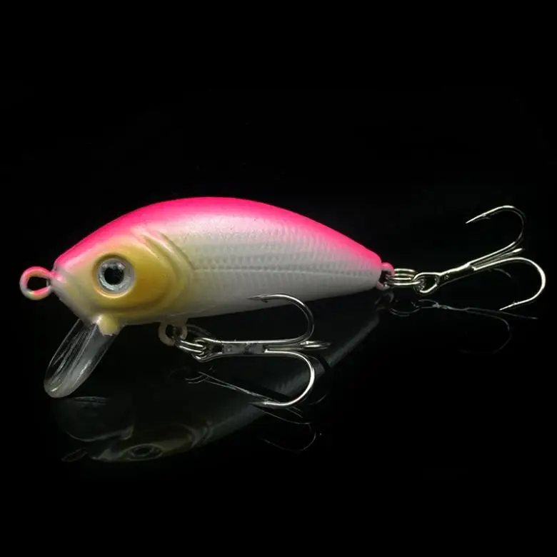 

5pcs/lot Mini Crank Fishing Lures 5 Colors 5cm 3.7g Crankbait Simulation Bait Fishing Gear with Box