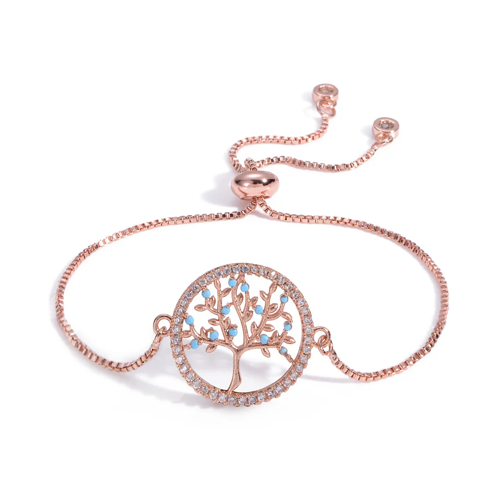 1JYX, новинка, pulseira mujer moda, прозрачный кристалл, золото, браслеты с подвесками, браслеты для женщин, дерево жизни, регулируемый браслет, ювелирное изделие, подарок