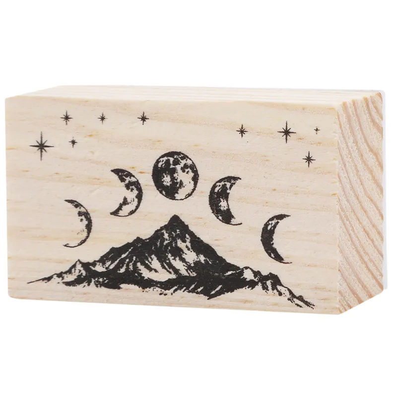 

Деревянный фотоальбом «сделай сам» альбом для штампов, декоративные серии глав, коробок, деревянная резиновая отделка игрушечная печать