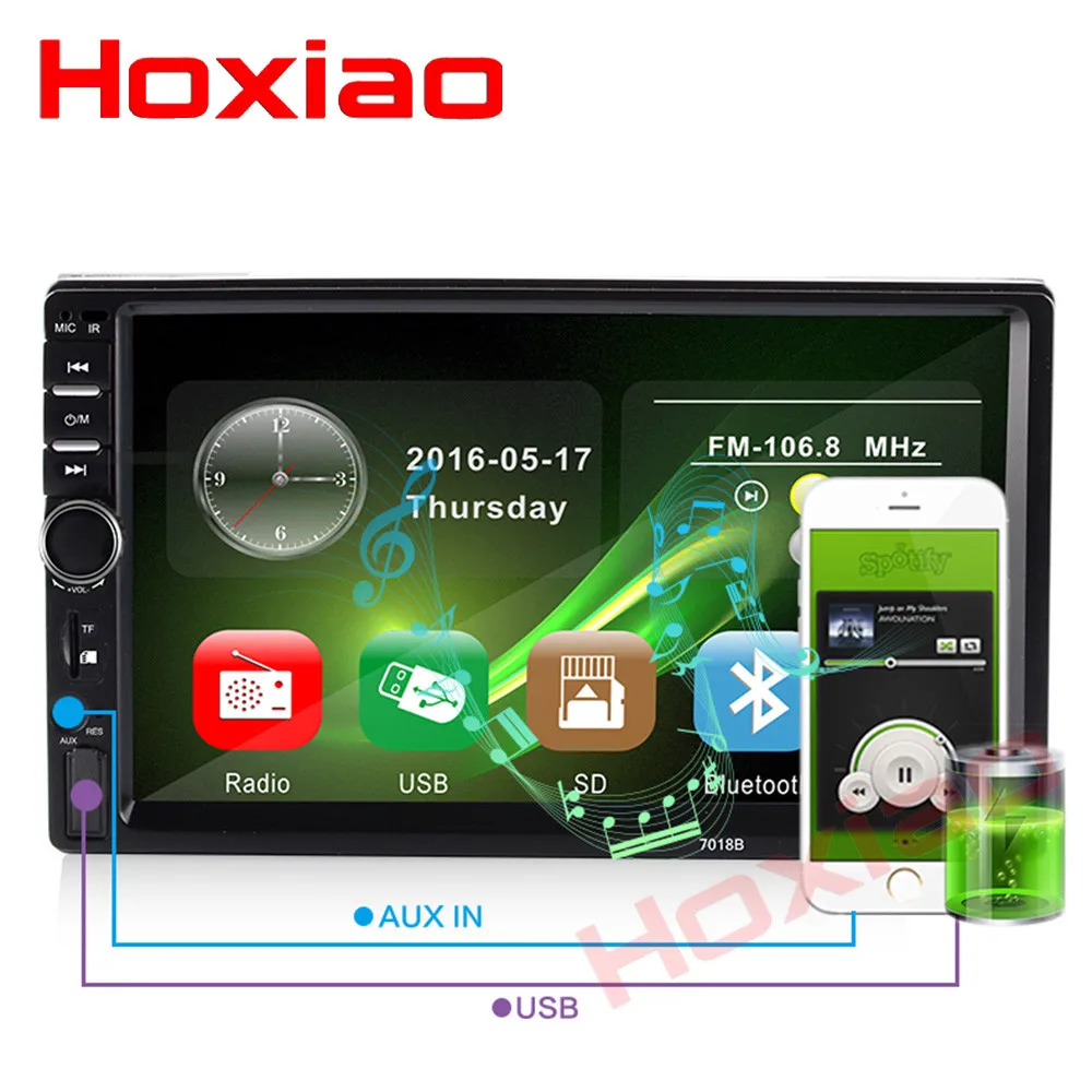 2 din автомагнитола 7 &quotHD сенсорный экран плеер MP5 SD/FM/MP4/MP3/USB/AUX/Bluetooth автомобильный