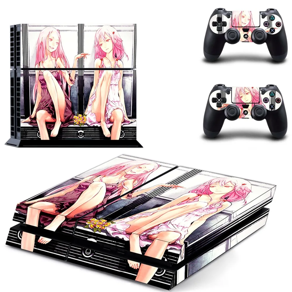 Япония аниме девушка PS4 стикер кожи для Sony Playstation 4 консоль защитная пленка +