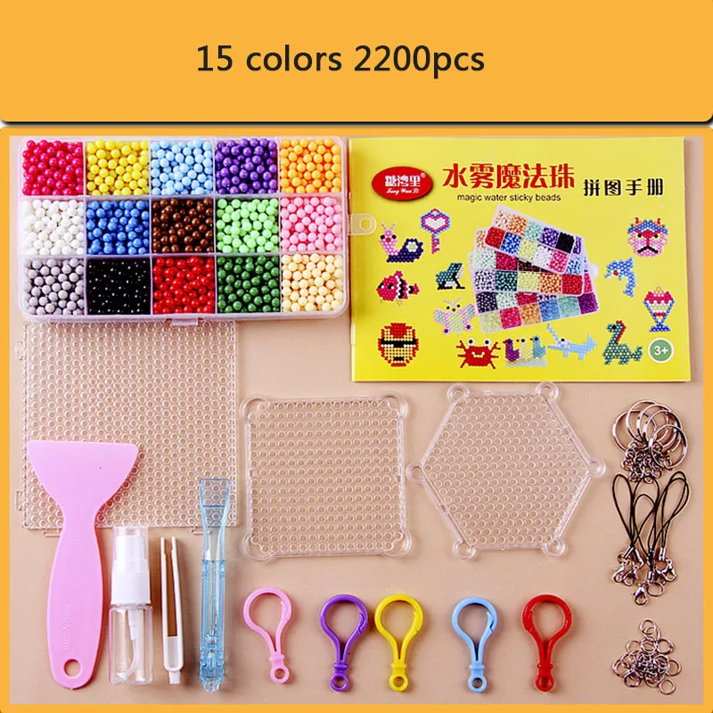 3d бусины пазлы кристаллы сделай сам с распылителем воды набор бусин для игр
