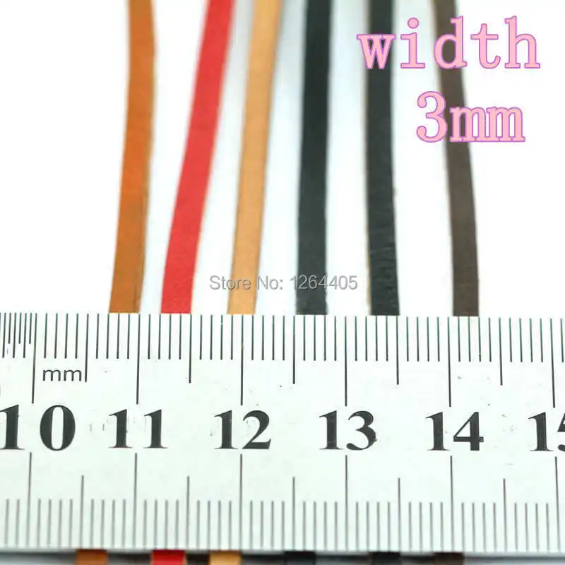 Кожа шириной 3 мм 10 фотоэлементов браслетов веревка из натуральной кожи (толщина