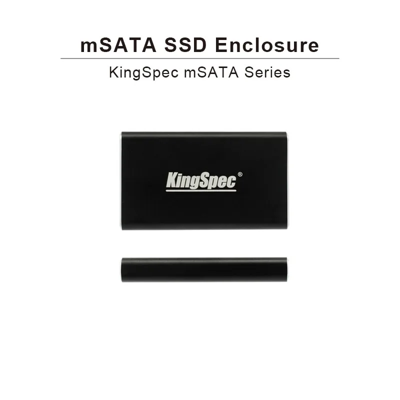 KingSpec mSATA SSD к USB 3,0 внешний черный корпус для жесткого диска HD жесткий диск коробка для хранения Чехол адаптер подходит 30 мм* 50 мм mSATA SSD