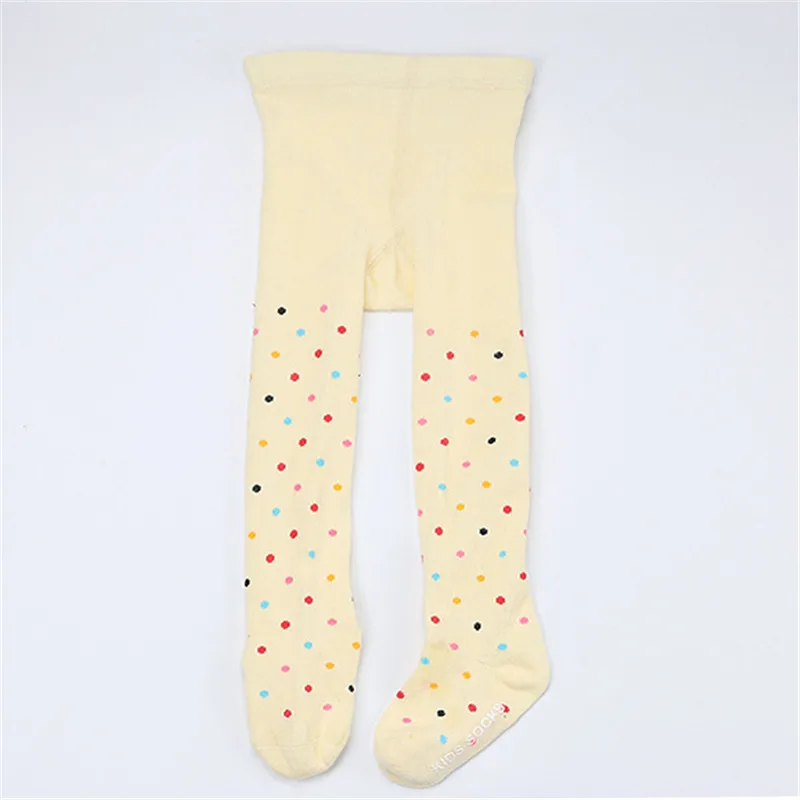 Hzirip Новый осень-зима детские колготки Обувь для девочек Цветной горошек хлопка