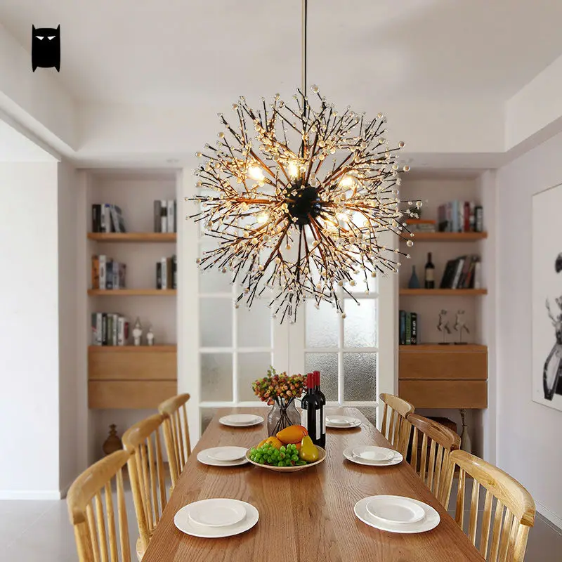 60 см Железный акриловый шар подвесной светильник арт-деко винтажный