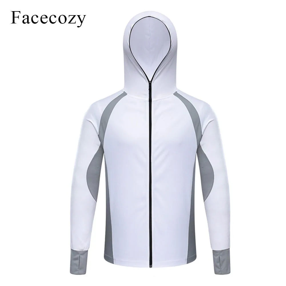 Snow White Facecozy, мужские летние куртки для рыбалки, быстросохнущие солнцезащитные топы, женские куртки для альпинизма, дышащие толстовки для кемпинга и пешего туризма - Цвет: Snow White