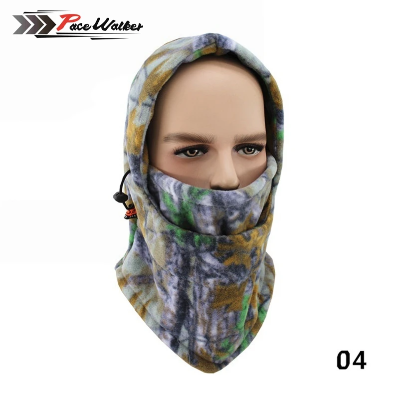 Для Кепки Зимняя Маска для лица и шеи с гетры руно камуфляж Балаклава походов