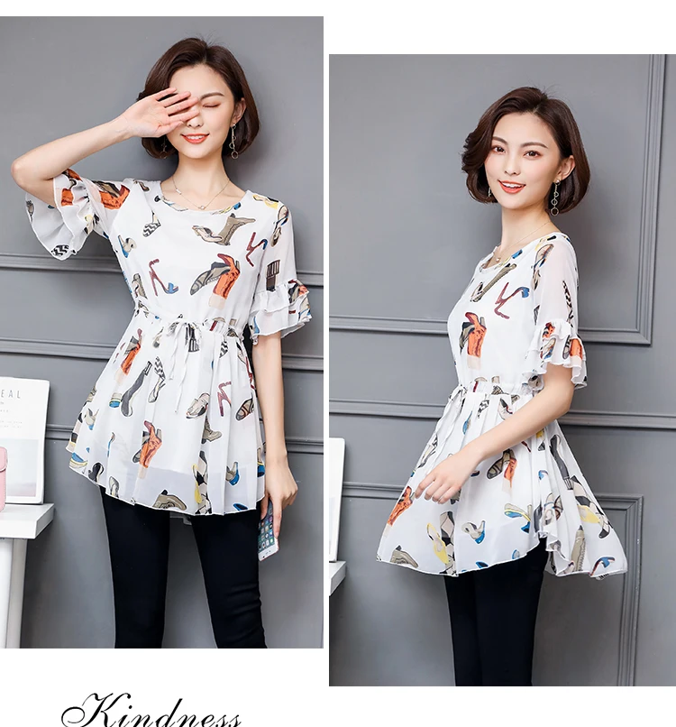 Большие размеры шикарные брендовые летние блузки Модные женские топы рубашки