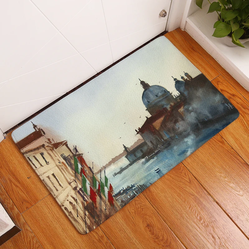 2017 Новый пейзаж печать ковры Нескользящие кухонные коврики для дома гостиной 40x60