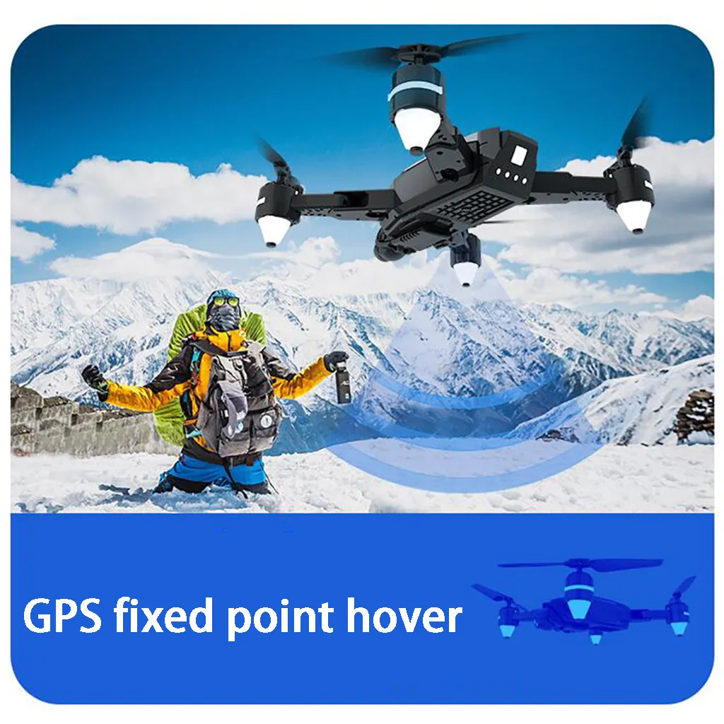 Летательный аппарат с дистанционным управлением 2019 Новинка Φ WiFi GPS FPV 4K 12 МП HD