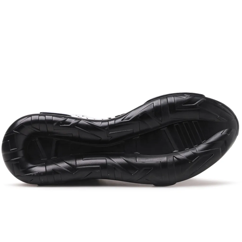 YOUYEDIAN Luxury Men Sneakers Black red Lace Up Flats Male Casual Shoes Thick-Soled Straps Breathable Sneakers Shoes#507g30