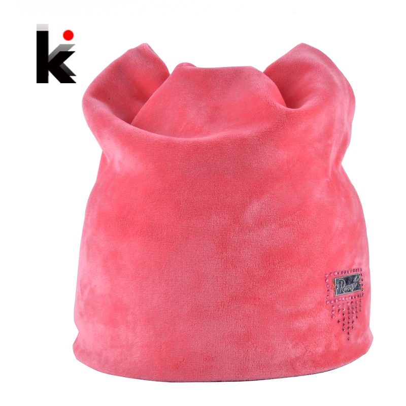 

Winter Beanie Hat Ladies Cat Girls Hats For Women Beanies Fluff Caps Russia Skullies Touca Cap With Ear Flaps