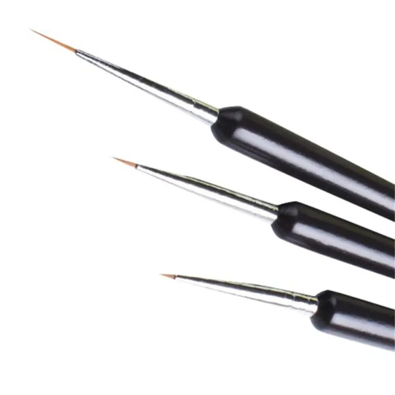 3 шт крошечная акриловая ручка для дизайна ногтей кисть рисования инструмент