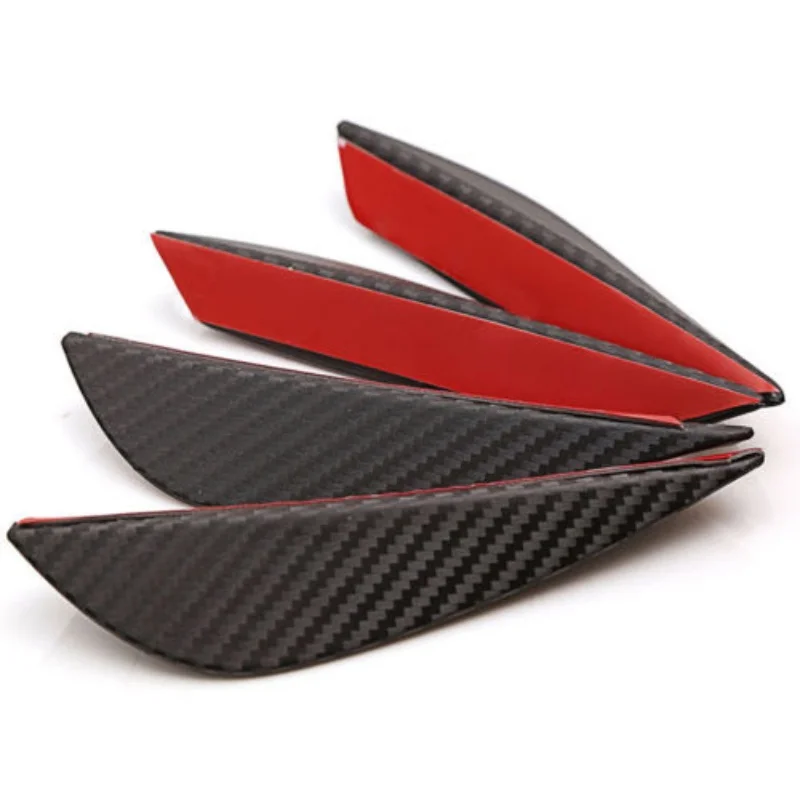 4 шт./компл. спойлер для автомобиля из углеродного волокна Canards Splitter Fin Air Knife Auto Body