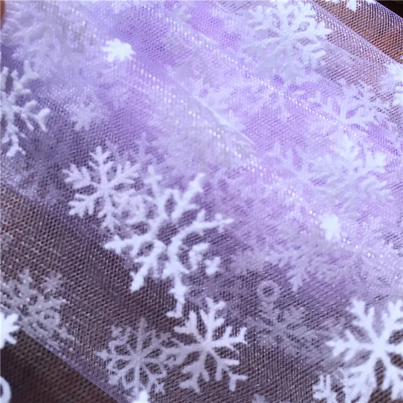 1 м/лот 150 см романтическая Снежная пряжа DIY юбка прозрачная органза тюль ткань для свадьбы, дня рождения, вечеринки, Нового года, рождества украшения
