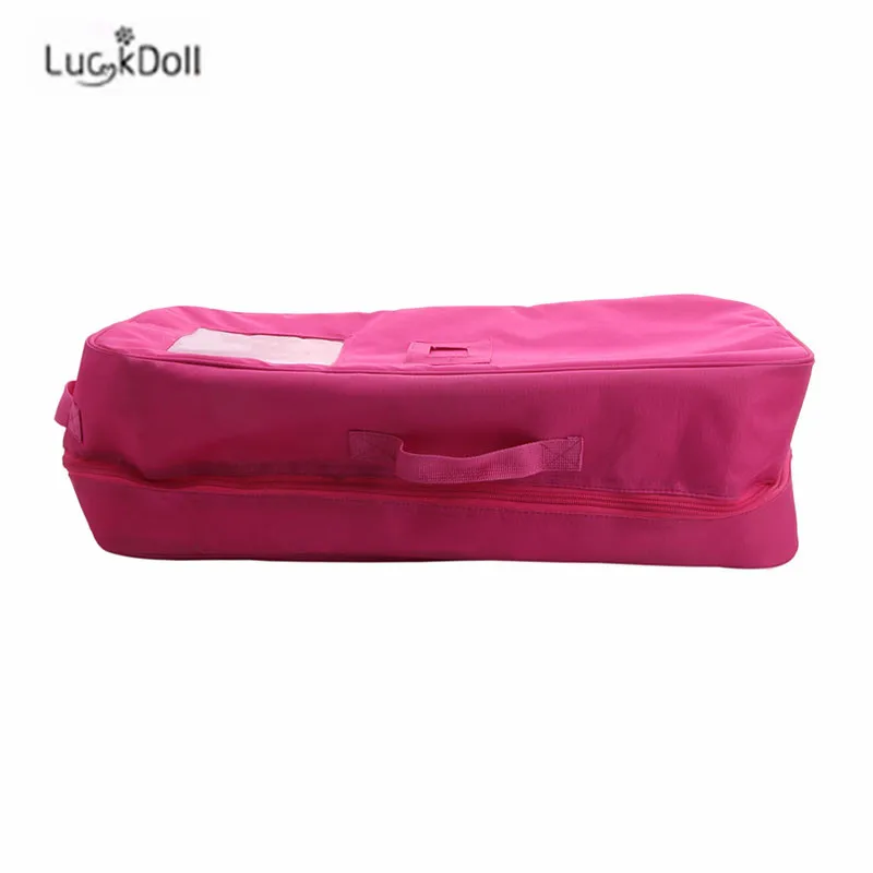 LUCKDOLL высокое качество милая кукла дорожная сумка подходит 18 дюймов Американский 43 см аксессуары для кукол, игрушки для девочек, поколение, подарок