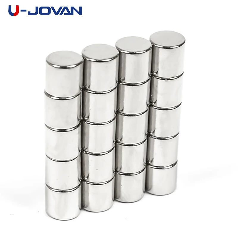 

U-JOVAN 50pcs 5 x 5 mm N35 Mini Super Strong Round Rare Earth Neodymium Magnets 5*5mm for Craft Art