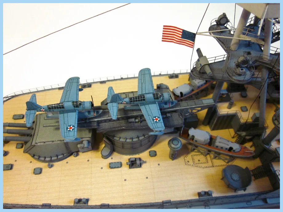 DIY Бумажная модель 1:250 USS Arizona линкор Императорский японский темно-синий собрать бумажное ремесло 3D головоломка модель набор игрушек для детей