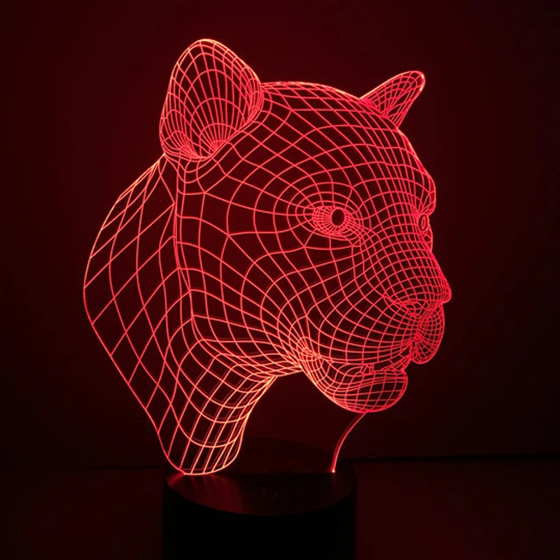 Светодиодная настольная лампа TAMPROAD Lepoard с 3D сенсорным управлением ночным 7 видов