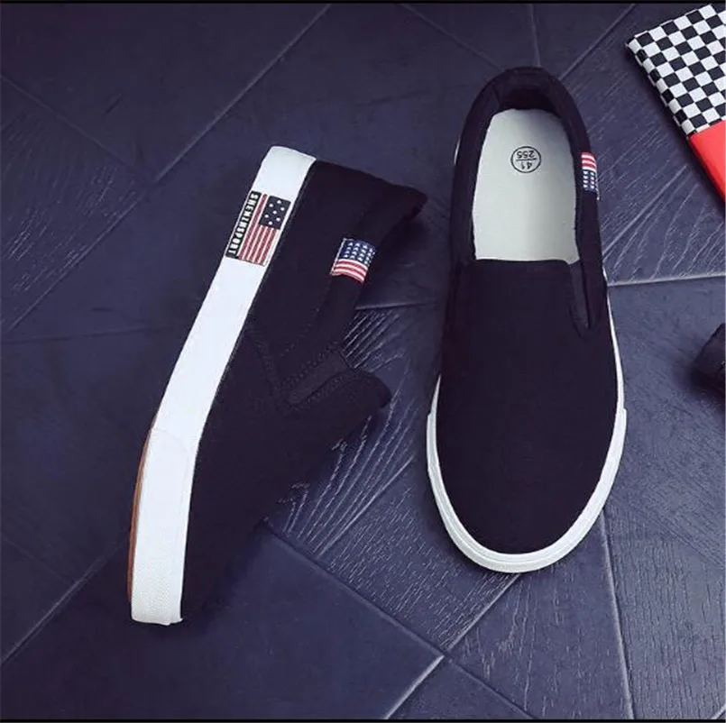 Туфли мужские с имитацией педали повседневная холщовая обувь белые большие